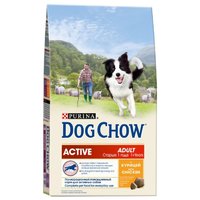 DOG CHOW Корм для собак Active Adult с курицей для взрослых активных собак